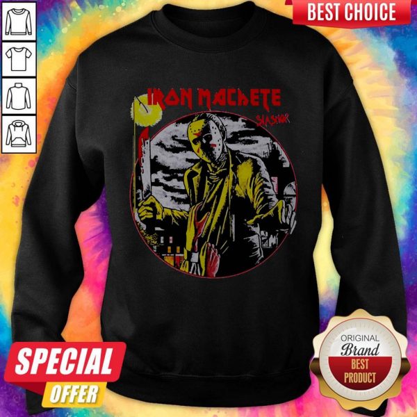Nice Jason Voorhees Iron Machete Slasher SweatshirtNice Jason Voorhees Iron Machete Slasher Sweatshirt