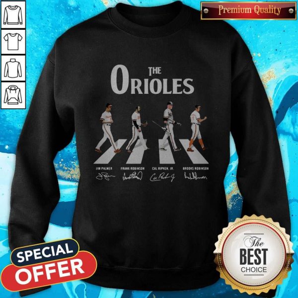 Nice The Orioles Abbey Road Signatures Sweatshirt