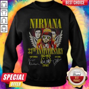 Nirvana 33th Anniversary 1987-2020 SignaNirvana 33th Anniversary 1987-2020 Signatures Sweatshirttures Sweatshirt