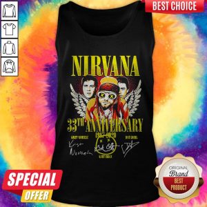 Nirvana 33th Anniversary 1987-2020 Signatures Tank Top
