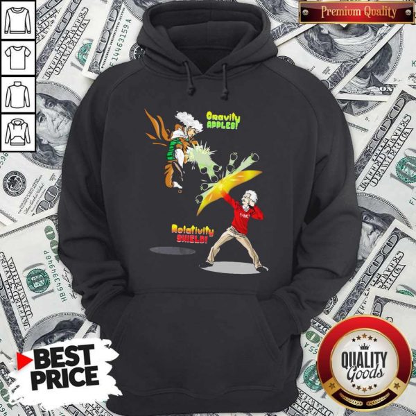 Official Gravity Apples Relativity Shield HoodieOfficial Gravity Apples Relativity Shield Hoodie