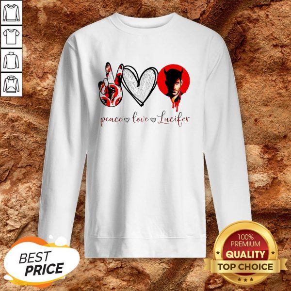 Peace Love Lucifer Diamond Sweatshirt
