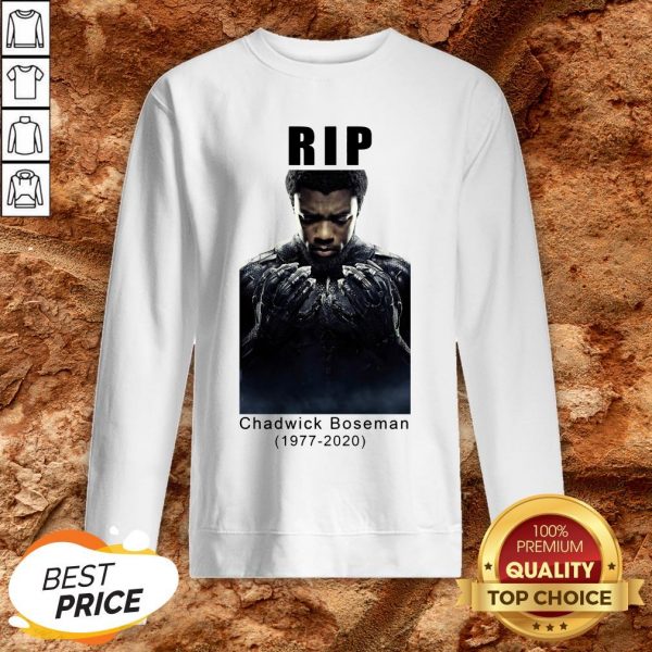 Rip Chadwick Boseman 1977-2020 Black Panther Sweatshirt