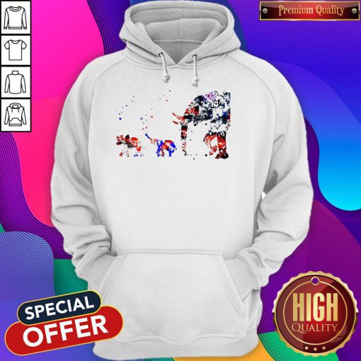 Top Baby Elephant Mother Hoodiea