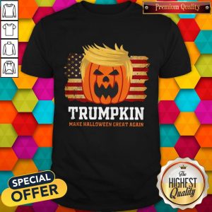 Trumpkin Make Halloween Great Again American Flag ShirtTrumpkin Make Halloween Great Again American Flag Shirt