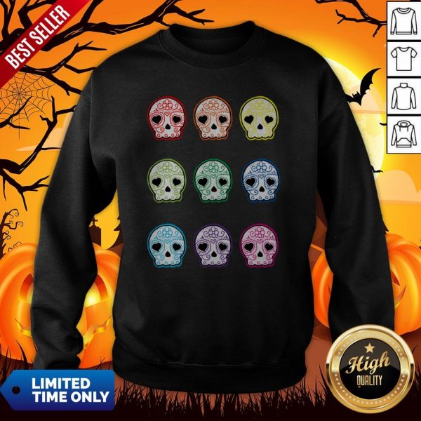 Baby Suga Skulls Day Of The Dead Dia De Los Muertos Sweatshirt