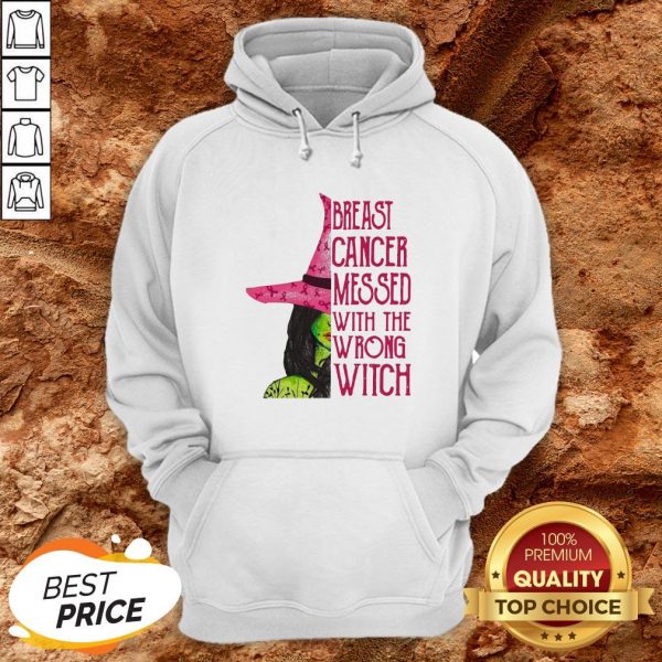 Breast Cancer Messed With The Wrong Witch Hoodie
