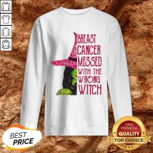 Breast Cancer Messed With The Wrong Witch Sweatshirt