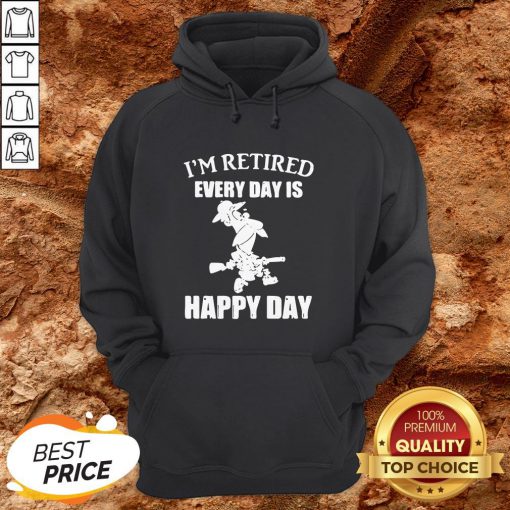 Cartoon I’m Retired Every Hour Is Happy Hour HoodieCartoon I’m Retired Every Hour Is Happy Hour Hoodie