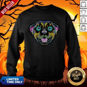 Day Of The Dead Sugar Skull Rottweiler Dog Sweatshirt