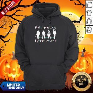 Halloween Horror Characters Mask Friends 6 Feet Away Hoodie
