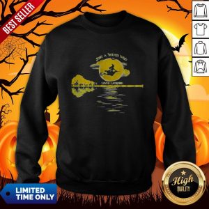 Halloween Just A Witch Who Loves Lacrosse Moon Sweatshirt