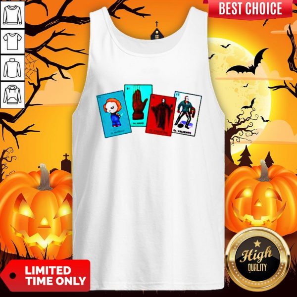 Halloween The Characters Horror Card Tank TopHalloween The Characters Horror Card Tank Top