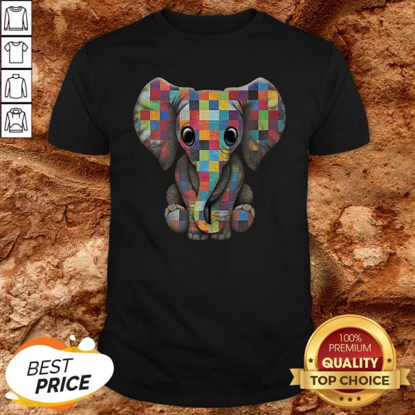 Hot Elephant With Autism Shirt