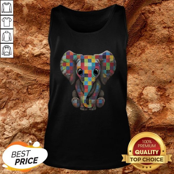 Hot Elephant With Autism Tank TopHot Elephant With Autism Tank Top