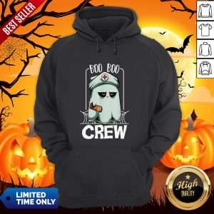 Hot Halloween Ghost Nurse Boo Boo Crew Hoodie