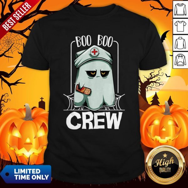 Hot Halloween Ghost Nurse Boo Boo Crew Shirt