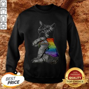 Hot LGBT Purride Cat SweatshirtHot LGBT Purride Cat Sweatshirt