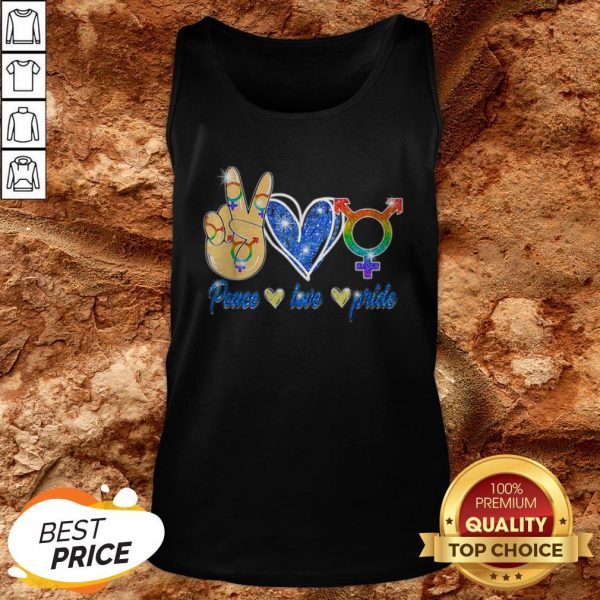 LGBT Lesbian Gay Bisexual Peace Love Gift Apparel Tank Top