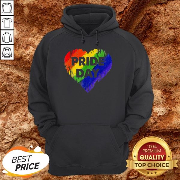 LGBT Pride Day Heart Gay Lesbian Pride Month Hoodie