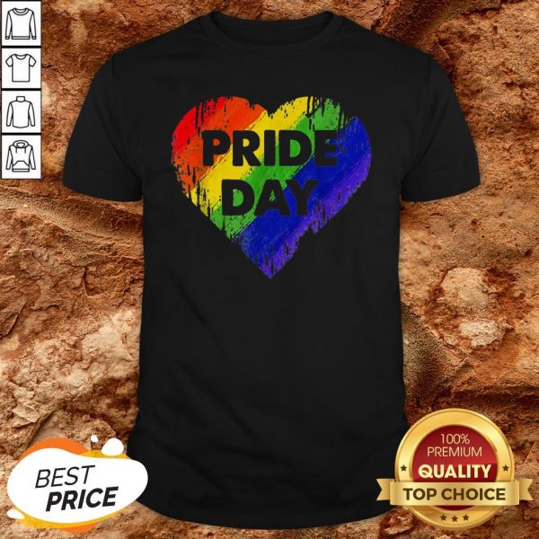 LGBT Pride Day Heart Gay Lesbian Pride Month Shirt