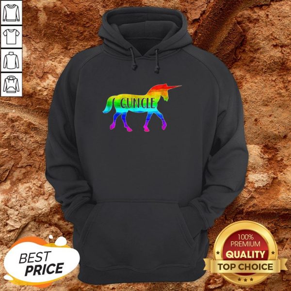 LGBT Proud Guncle Unicorn Hoodie