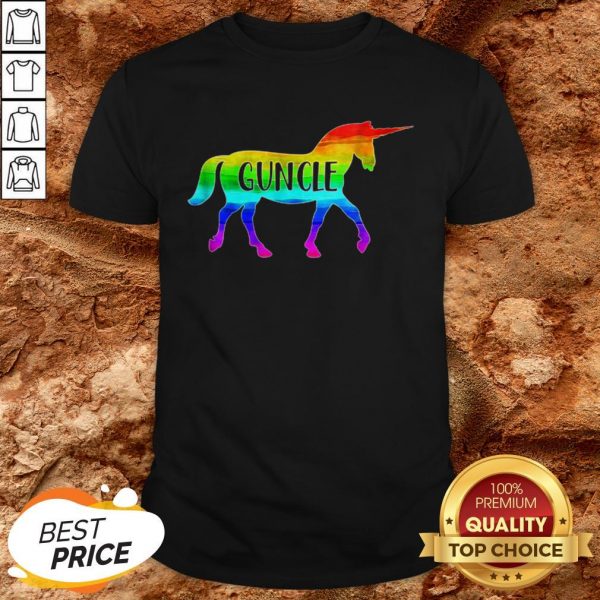LGBT Proud Guncle Unicorn Shirt