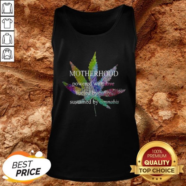 Motherhood Love Fueled By Coffee Sustained By Cannabis Tank TopMotherhood Love Fueled By Coffee Sustained By Cannabis Tank Top