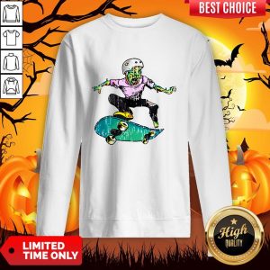 Original Halloween Skateboarder Costume Kids Gift Sweatshirt