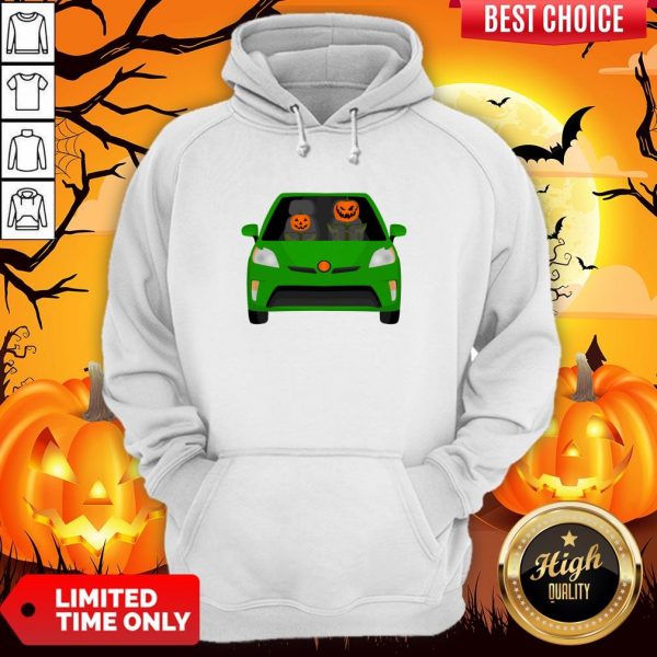 Pumpkin Family Drive In The Car Halloween Hoodie