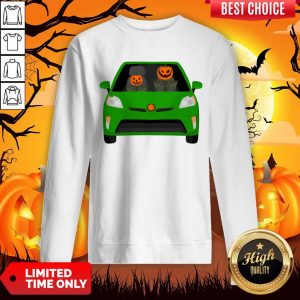 Pumpkin Family Drive In The Car Halloween Sweatshirt