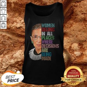 RIP RBG Ruth Bader Ginsburg All Places Where Decisions Are Being Made Tank Top