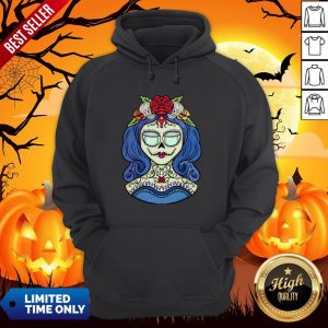 Sugar Skull Dia De Muertos Day Of The Dead Woman Halloween Hoodie