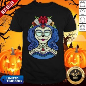 Sugar Skull Dia De Muertos Day Of The Dead Woman Halloween Shirt