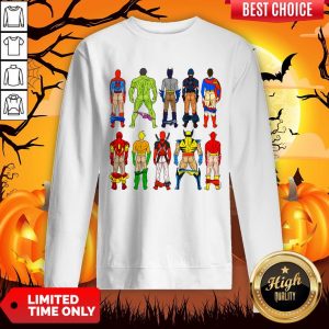 Superhero Butts Multicultural Experience Halloween Day Sweatshirt