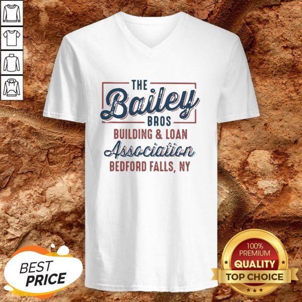 The Bailey Bros Building And Loan Association Bedford Falls Ny V-neck