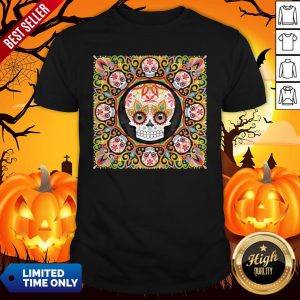 The Mexican Holiday Día De Muertos Sugar Skull Mandala Shirt