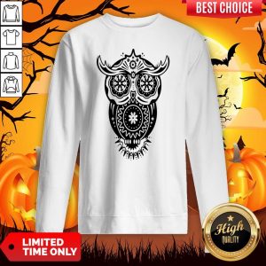 The Mexican Owl Sugar Skulls Dia De Los Muertos Day Dead Sweatshirt