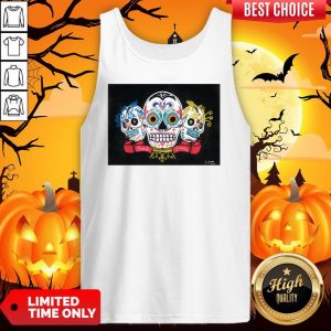Three Sugar Skulls Brothers Family Forever Day Of The Dead Tank Top