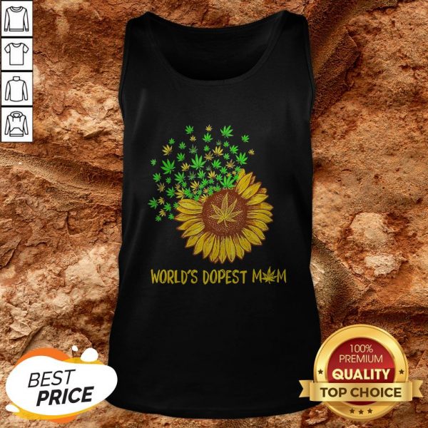 World’s Dopest Mom Sunflower Weed Tank Top