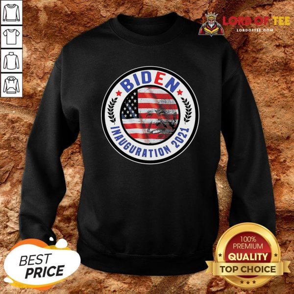 Biden Inauguration 2021 American Flag Sweatshirt Design By Lordoftee.com