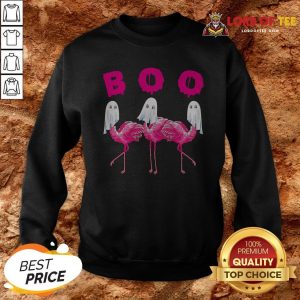 Boo Flamingo Halloween Sweatshirt