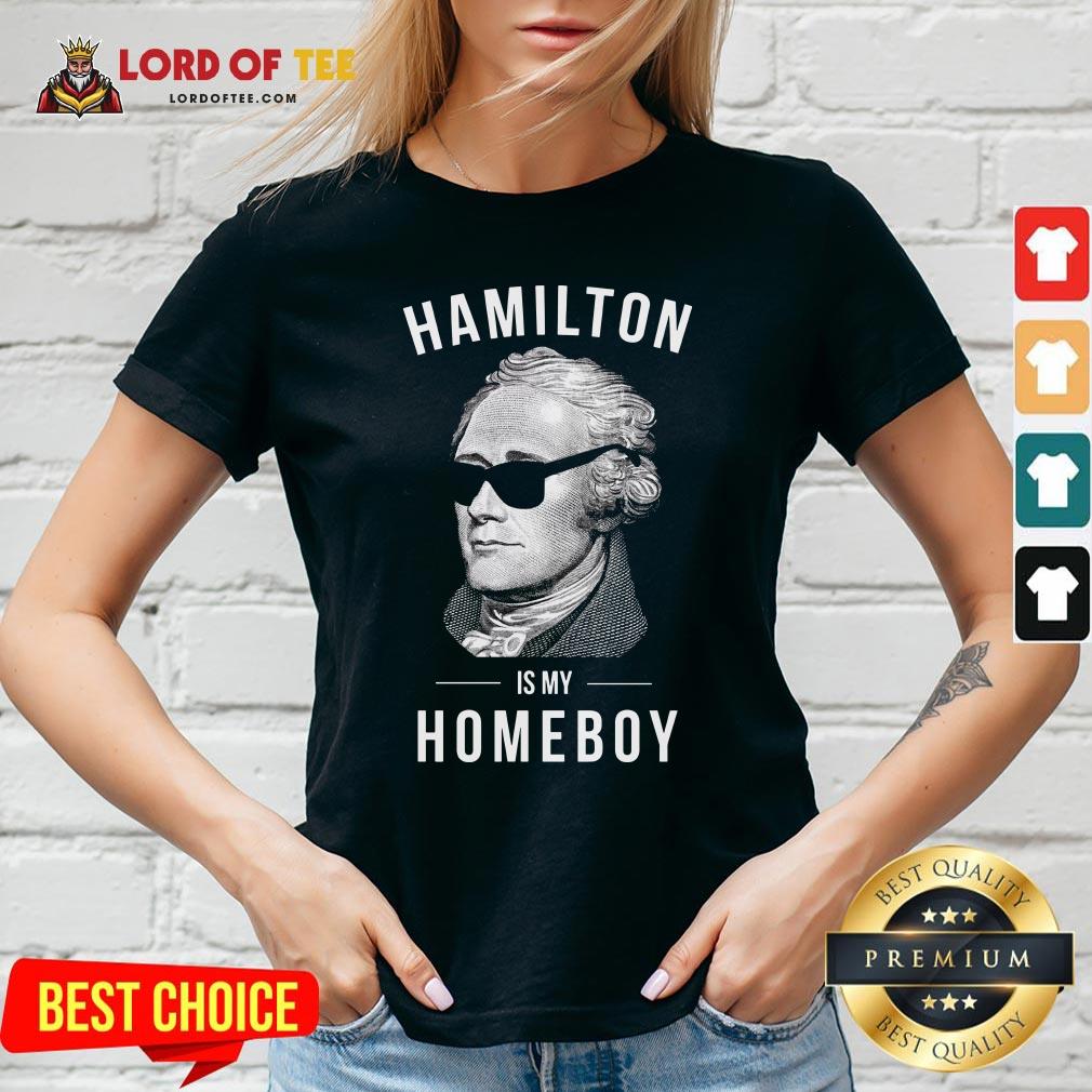 Funny Hamilton Is My Home Boy V-neck Design By Lordoftee.com