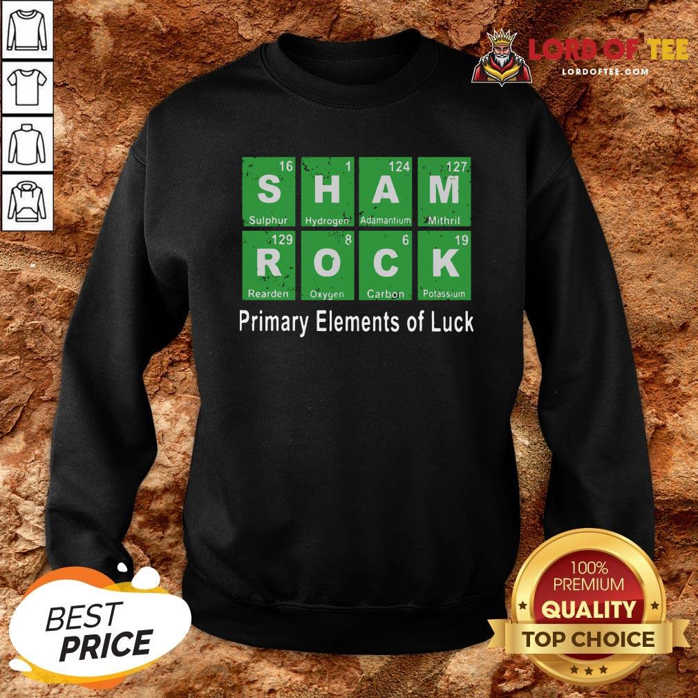 Funny Sham Rock Primary Elements Of Luck Sweatshirt Design By Lordoftee.com