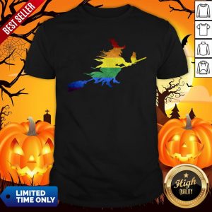 Gay Witch Lesbian LGBT Pride Halloween ShirtGay Witch Lesbian LGBT Pride Halloween Shirt