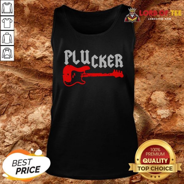 Happy Plucker Guitar Tank Top Design By Lordoftee.com