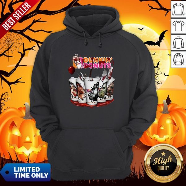 Horror Movie Characters Cup Dunkin’ Donuts Hoodie