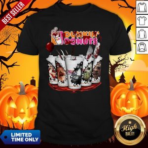 Horror Movie Characters Cup Dunkin’ Donuts Shirt