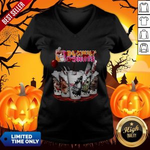 Horror Movie Characters Cup Dunkin’ Donuts V-neck