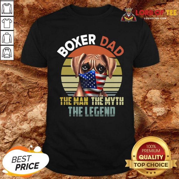 Hot Boxer Dog Dad US Flag Face Mask The Man The Myth The Legend Shirt Design By Lordoftee.com